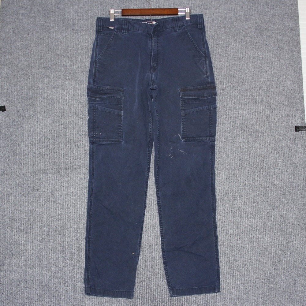 Carhartt FR‎ Relaxed Fit Cargo Pants Men Navy Blue Flame Resistant Workwear W34